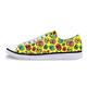 Flowerwalk Men's Shoes Low Top Lace-Up Canvas Trainers Skull Canvas Shoes Comfortable Trainers Running Shoes Sports Shoes Summer Fashion Casual Shoes Yellow Size: 9 UK