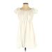 Shein Casual Dress - Mini: Ivory Solid Dresses - Women's Size Small