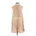 Equipment Casual Dress - A-Line High Neck Sleeveless: Tan Dresses - Women's Size Small