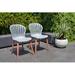 Corrigan Studio® Elian Amazonia Outdoor Patio 100% FSC Certified Wood Dining Chairs | 31.6 H x 20.7 W x 20.3 D in | Wayfair