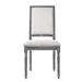 One Allium Way® Atchison Linen Side Chair Dining Chair Wood/Upholstered/Fabric in Brown/Gray | 40 H x 20.5 W x 22.5 D in | Wayfair