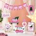 The Holiday Aisle® Pink Christmas Tiered Tray Decor Gnome Christmas Decoration Believe Merry Christmas en Signs Pink Truck Xmas Tree Farmhouse Rustic Decor | Wayfair