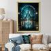 Latitude Run® Teal Ferris Wheel Nighttime Thrills - Print on Canvas Canvas, Cotton in Black/Blue/Green | 20 H x 12 W x 1 D in | Wayfair