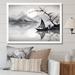 Breakwater Bay Asian Art Sailboat Sumi IV Framed On Canvas Print Metal in Gray | 30 H x 40 W x 1.5 D in | Wayfair 5034D41C4A594BC9A3878F2962145ABD