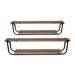 17 Stories Canen 4 Piece Metal Accent Shelf Metal in Brown | 10 H x 36 W x 10 D in | Wayfair 792C6CCE456D49BA8C7C574E99B200D4