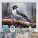 Red Barrel Studio® Bird Inquisitive Observer II - Print Plastic in Gray/Orange/White | 34 H x 44 W x 1.5 D in | Wayfair