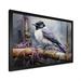 Red Barrel Studio® Bird Inquisitive Observer II - Print Plastic in Gray/Orange/White | 34 H x 44 W x 1.5 D in | Wayfair