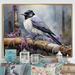 Red Barrel Studio® Bird Inquisitive Observer II - Print Metal in Gray/Orange/White | 30 H x 40 W x 1.5 D in | Wayfair