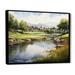 Red Barrel Studio® Country Clubs Golf Course - Country Clubs Canvas Art Print Plastic in Brown/Green | 34 H x 44 W x 1.5 D in | Wayfair