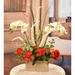 Primrue Orchid & Rose Centerpiece in Vase Faux Silk/Plastic | 19 H x 14 W x 14 D in | Wayfair 13D81B4B51354602A29A3ABE05F448EB