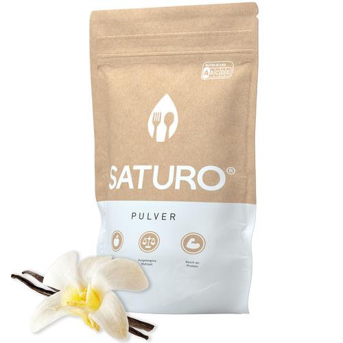 Saturo Trinkmahlzeit Vanille | Vegane Trinknahrung| Astronautenkost mit Protein & Nährstoffen 1430 g Pulver