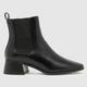 schuh brooke block heel chelsea boots in black