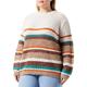 TOM TAILOR Damen 1038813 Pullover mit Streifen, 32444-blush Multicolor Stripe, 48