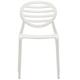 Chaise design en plastique blanc