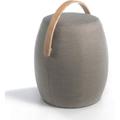 Pouf Tissu Gris