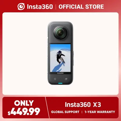 Insta360 Bery-Nouvelle caméra d'action 5.7K 360 photos 72MP étanche et robuste mode objectif