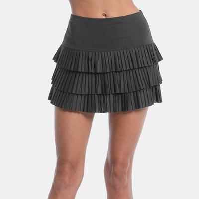 Lucky in Love Mon Amie Skirt Women's Tennis Apparel Charcoal
