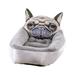 Puppy Kitty Dog Cat Pet Bed Nest Liner Kennel Pad Cozy Sleep Mat Comfy Cotton-Padded Cushion Basket Snuggly Sleeper Size S (Grey