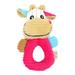 Pet Cartoon Educational Interactive Toys Dog Plush Chew Squeaky Doll Puppy Teeth Grinding Animals Toys (Cow)