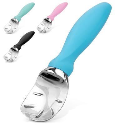 Zulay Kitchen Ice Cream Scoop With Soft Easy Grip Handle