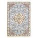 Canvello Fine Hand Knotted Silkroad Silk & Wool Nain Rug - 2'11'' X 4'4'' - light blue - 4'4'' x 2'11''