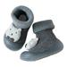 nsendm Male Shoes Size 8 Shoes for Girls Shoes Baby Indoor Non Slip Soft Bottom Toddler Shoes Warm Shoes Girls Tennis Shoes Size 3 Grey 7