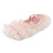 nsendm Female Shoes Little Kid Simple Shoe Dance Shoes Dancing Ballet Performance Indoor Chain Flower Knot Yoga Practice Dance Shoes Kids Slip on Shoes Pink 13