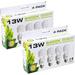 sl0900151 13 watt cfl compact fluorescent indoor plant grow self-ballasted light bulb set (8 lightbulbs)