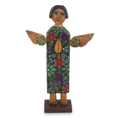 Wood sculpture, 'Healing Angel'
