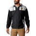 Men's Columbia Black Chicago Blackhawks Omni-Shade Flash Challenger Full-Zip Windbreaker Jacket