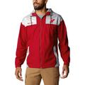 Men's Columbia Red New Jersey Devils Omni-Shade Flash Challenger Full-Zip Windbreaker Jacket