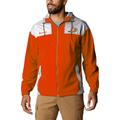 Men's Columbia Orange Anaheim Ducks Omni-Shade Flash Challenger Full-Zip Windbreaker Jacket