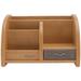 DIY Assembly Wooden Pen Storage Holder Desktop Pen Container Pen Holder