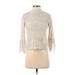 Zara Long Sleeve Top Ivory Mock Tops - Women's Size Small