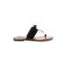 Seven7 Sandals: Black Print Shoes - Women's Size 6 - Open Toe