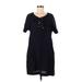 Joan Vass Casual Dress: Black Dresses - Women's Size 8