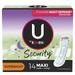 U by Kotex Security Maxi Feminine Pads with Wings Unscented (Pack of 3)