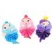 3pcs Bath Ball Baby Sponge Loofah Dish Sponge Baby Bath Flower Animal Bath Sponge Shower Pouf Loofah Sponge Cleaning Supplies Bath Supply Household Body Scrubber Cushion Frosted or