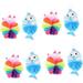 8 Pcs Baby Loofah Bath Stuff for Kids Loofah Dish Sponge Bath Animals Bath Skin Cleaning Balls Cartoon Shower Loofahs Bath Sponge Pouf Shower Scrubber for Body Bath Scrubber Gloves