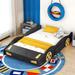 Racing Car Platform Beds w/ Wheels, Storage, Guardrails