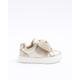 River Island Mini Girls Rose Gold Bow Trainers