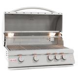 BLAZE - 32-INCH 4-Burner Built-In Natural Gas Grill With Rear Infrared Burner & Grill Lights - BLZ-4LTE2-NG - N/A
