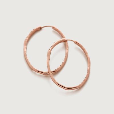 Rose Gold Siren Muse Large Hoop Earrings