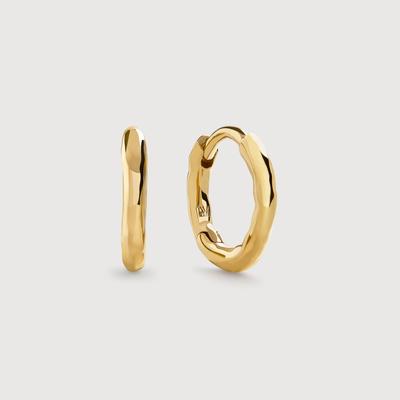 Gold Siren Muse Mini Huggie Earrings