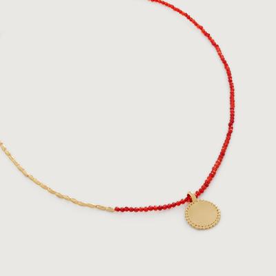 Deia Beaded Mini Nugget Gemstone Necklace