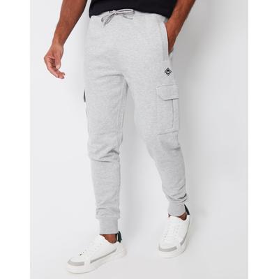 Threadbare Men's Light Grey Cargo Style Joggers
