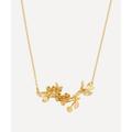 Alex Monroe 22ct Gold-Plated Cherry Blossom Branch with Hanging Cherries Pendant Necklace One size