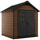 Newton 7 x 7ft Double Door Outdoor Apex Plastic Garden Shed - Keter