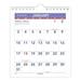 Mini Monthly Wall Calendar with Fold-Out Easel 7 x 8 White Sheets 12-Month (Jan to Dec): 2024