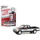 1990 GMC S-15 Sierra Pickup Truck Black and White with Flames Flowtech Exhaust 1/64 Diecast Model Car by Greenlight